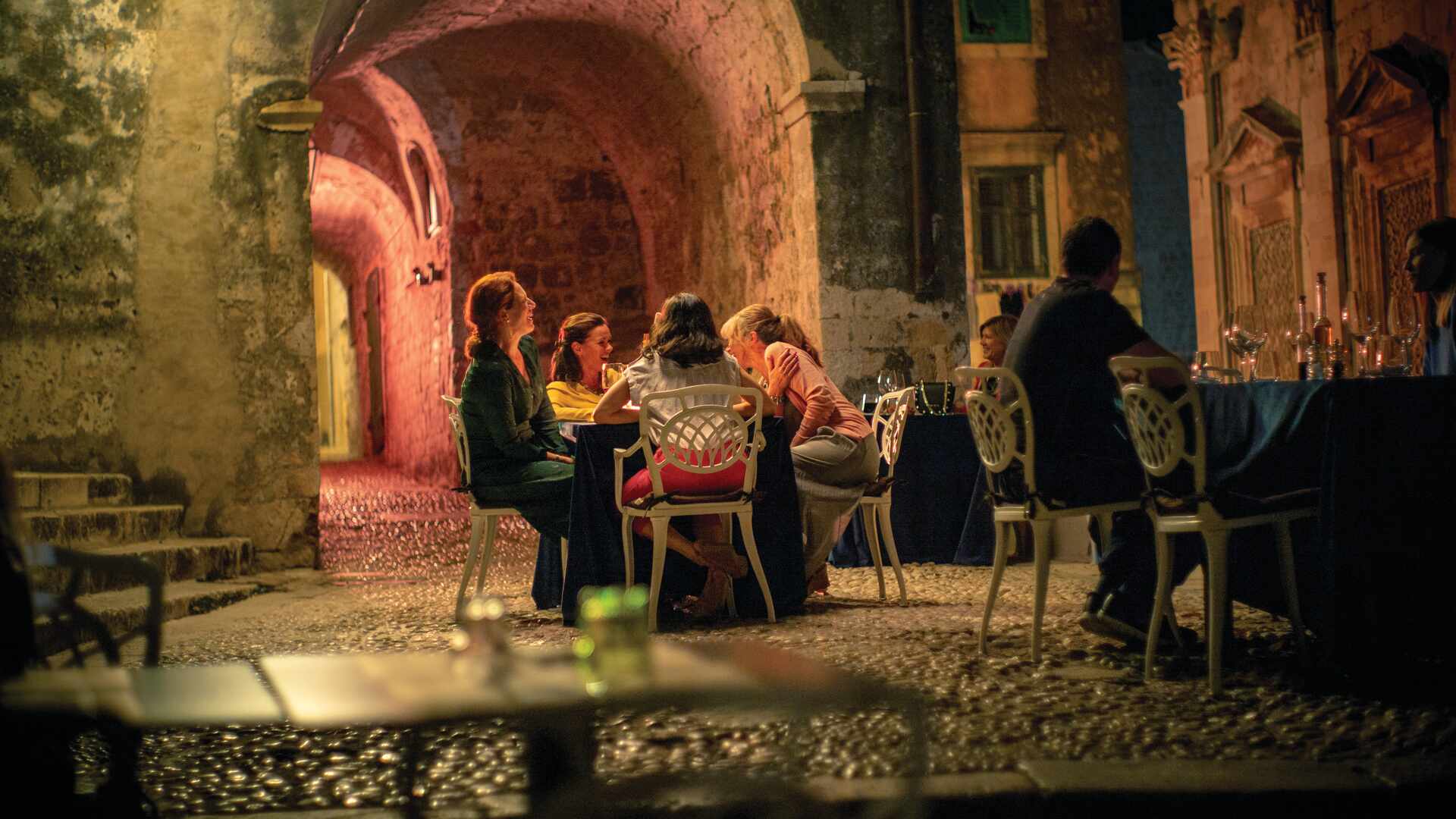 A group of women dining together, Croatia