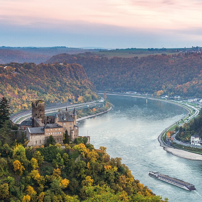 Katz Castle on Rhine River, Germany