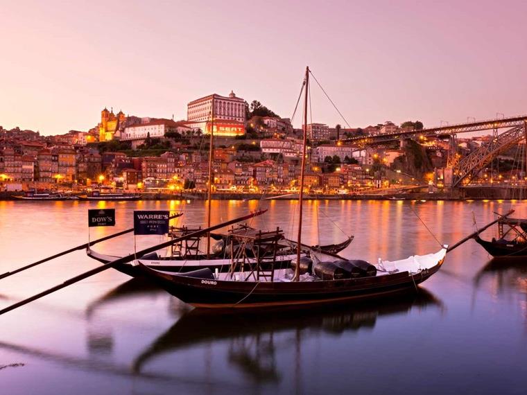 Douro River at Sunset, Porto, Portugal