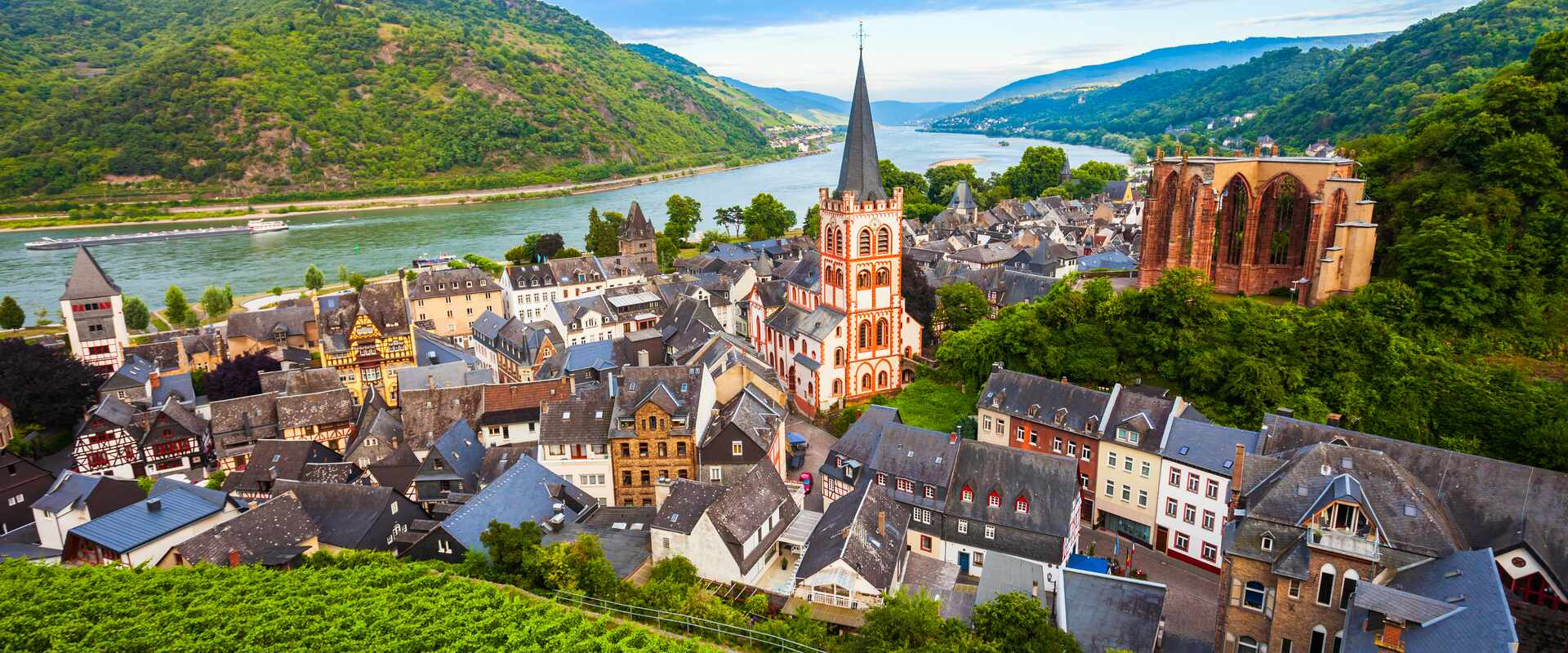 The quaint town of Bacharach in the Rhine Valley, Germany